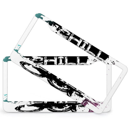 License Plate Frames with 4 Round Holes (1 Pair)