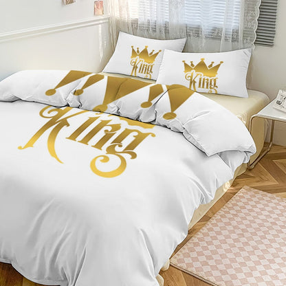 3-Piece Bedding Set-90"x90"/ 229x229cm (Dual-sided Printing)