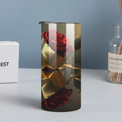 ROSE IN GOLD Insulated Drinking Cup with Lid