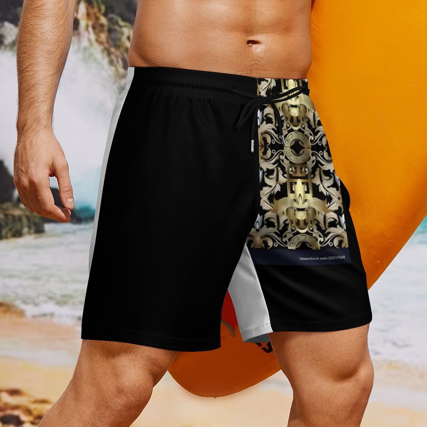 Men's Hawaiian shorts with 4 Pockets