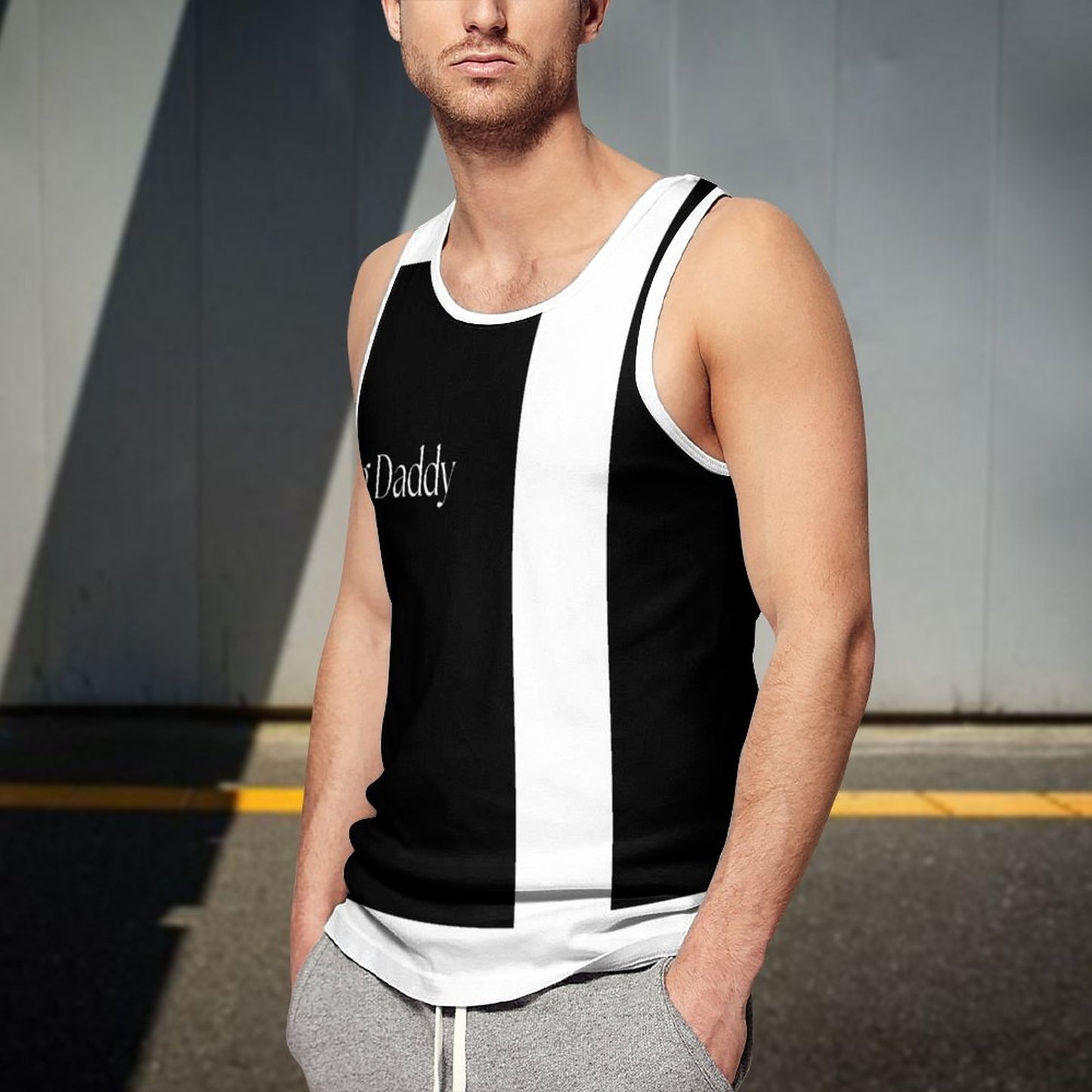 Men's Printed Vest BK (All-Over Printing)
