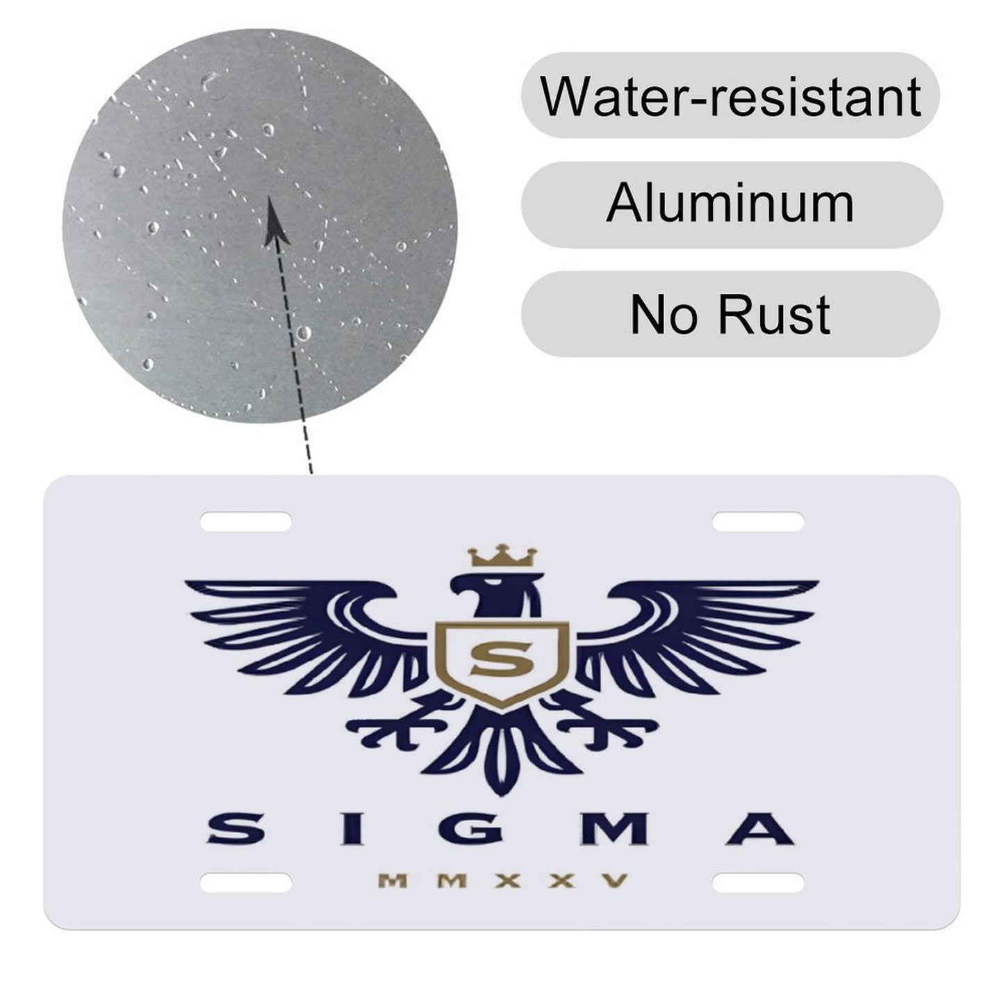 Car License Plate-11.8”x5.9”-SIGMA