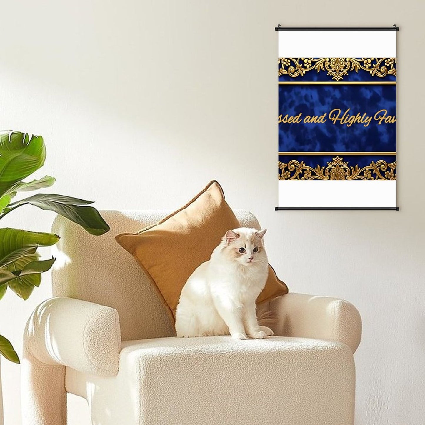 Canvas Hanging Poster with Scrolls-16"x24"/ 40x60cm