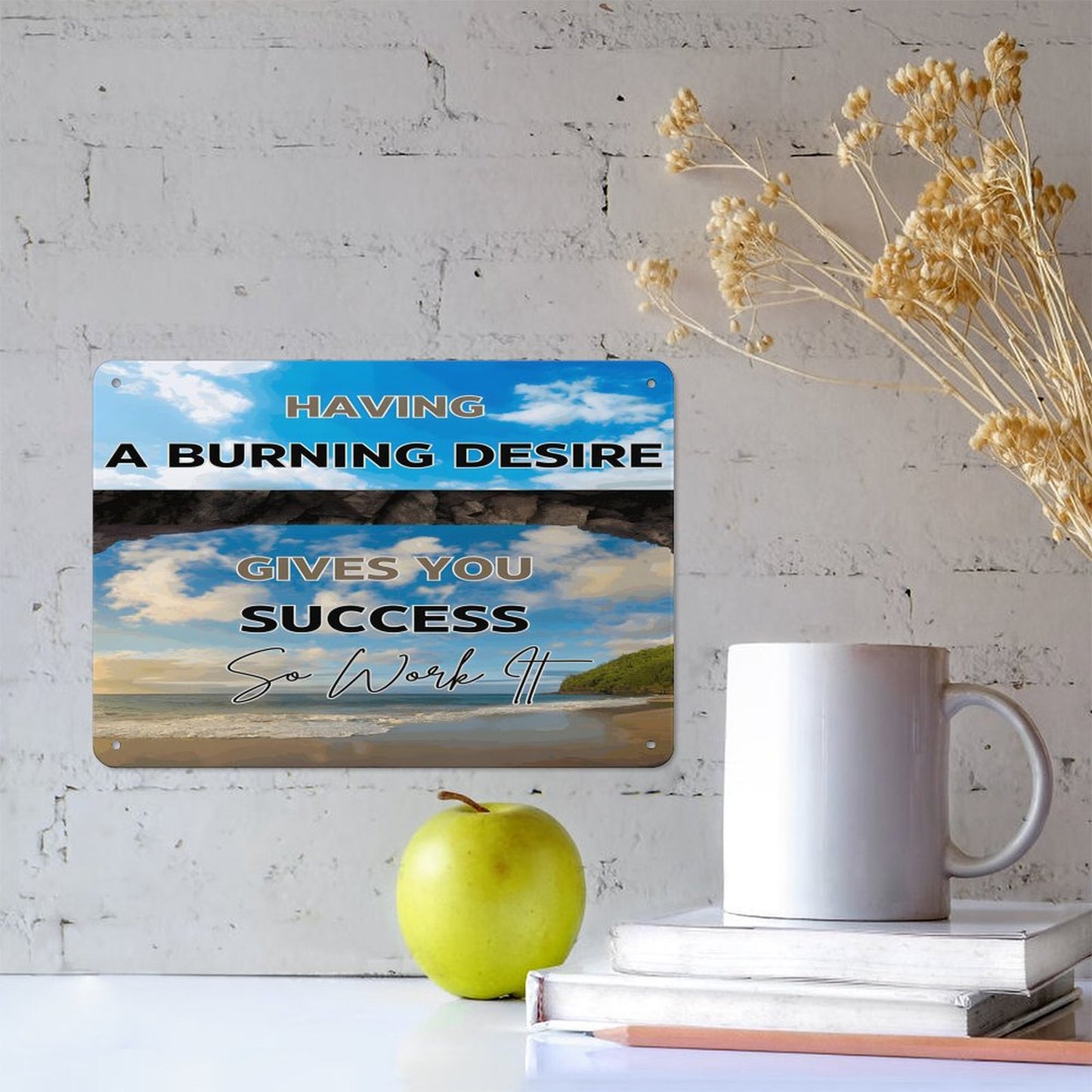 Horizontal Personalized Metal Wall Art Tin Sign-5.5"x7.9"/14x20cm