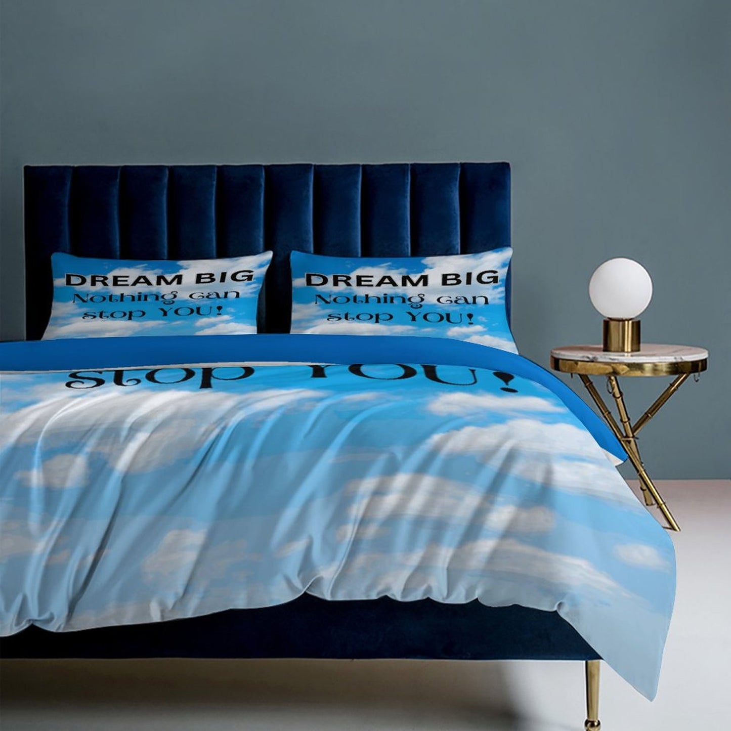 3-Piece Bedding Set-102"x90"/ 259x229cm (Dual-sided Printing)