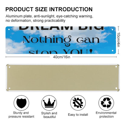 Slim Metal Tin Sign
