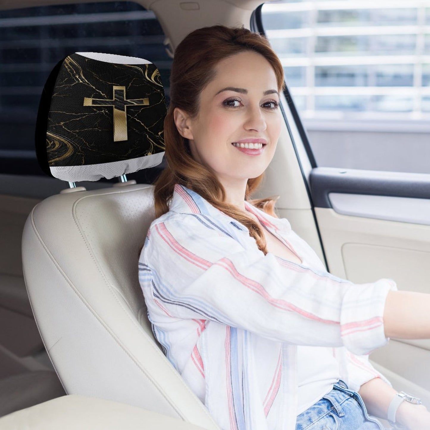 Custom Car Headrest Covers