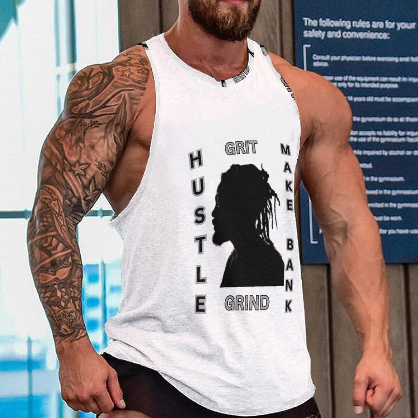 Men's Next Level Tank Top BKREV1 (All-Over Printing)