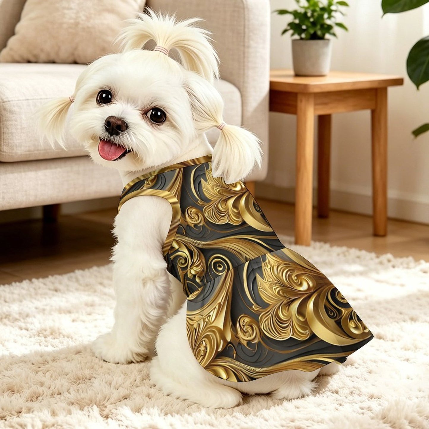 Pet Ruffle Dress-2XS-L