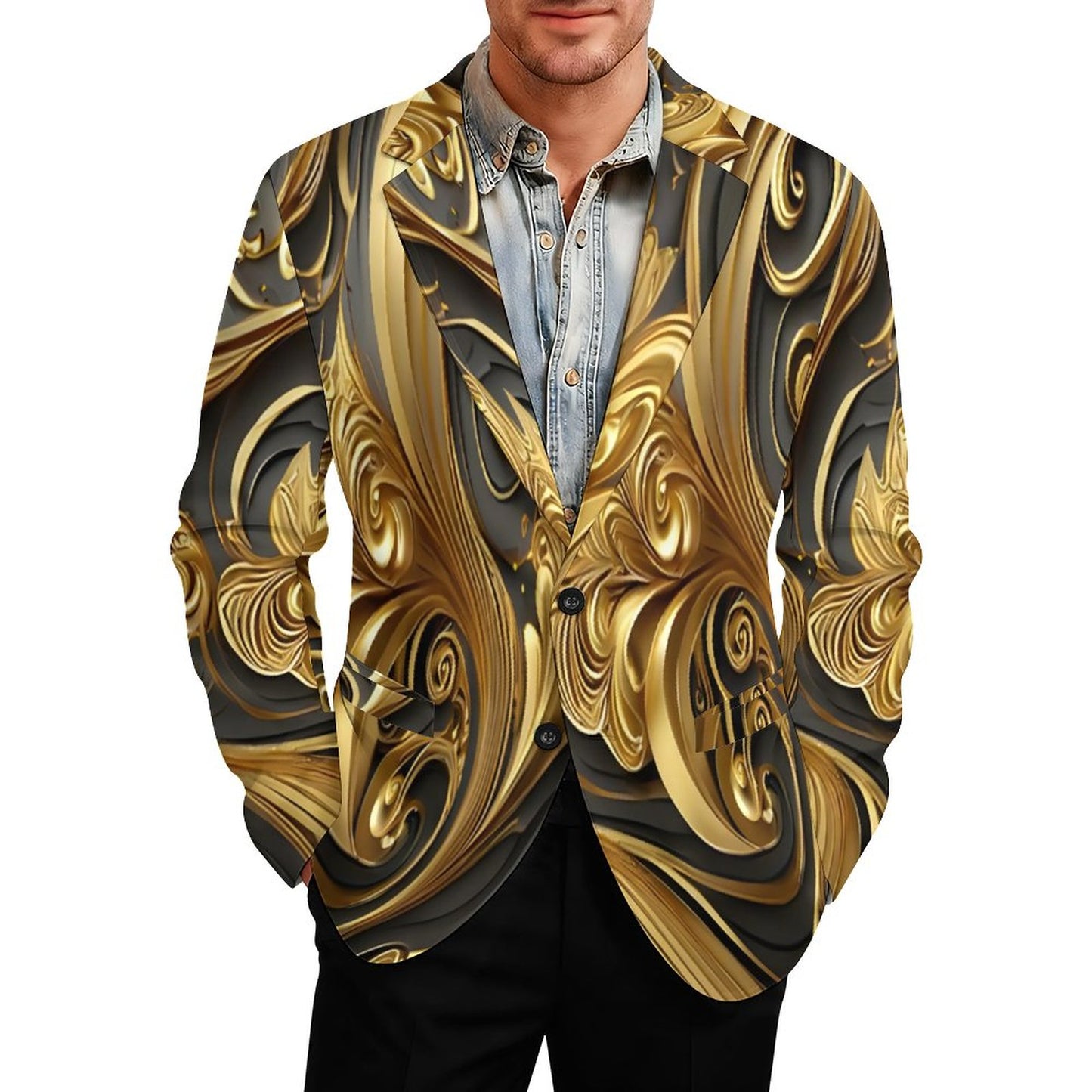 260gsm Two Button Suit(All-Over Printing)