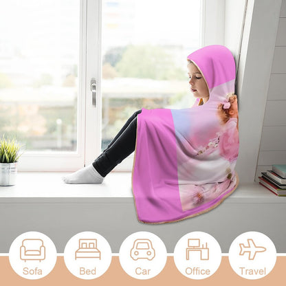 Wrap Hooded Blanket-60"x80"/ 150x200cm