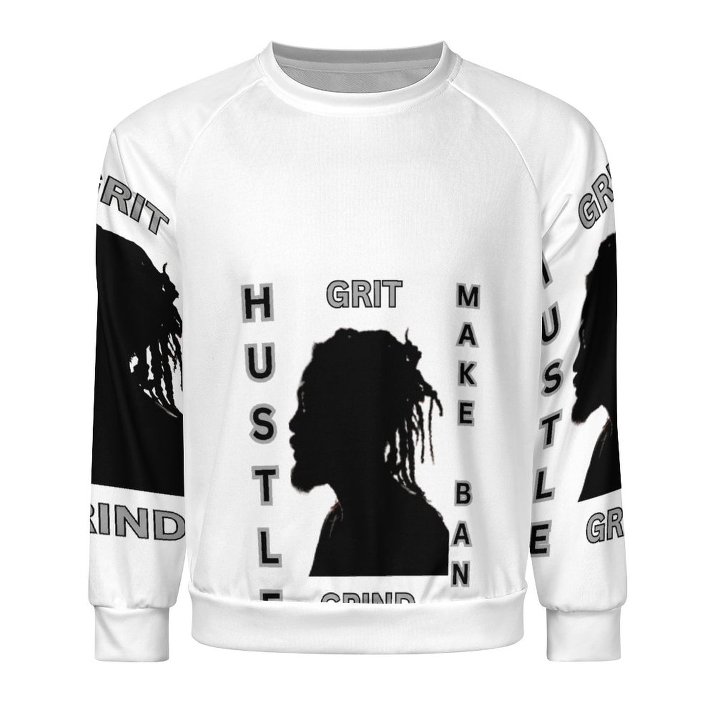 280gsm Men's Crewneck Sweatshirt Raglan A27H (All-Over Printing)