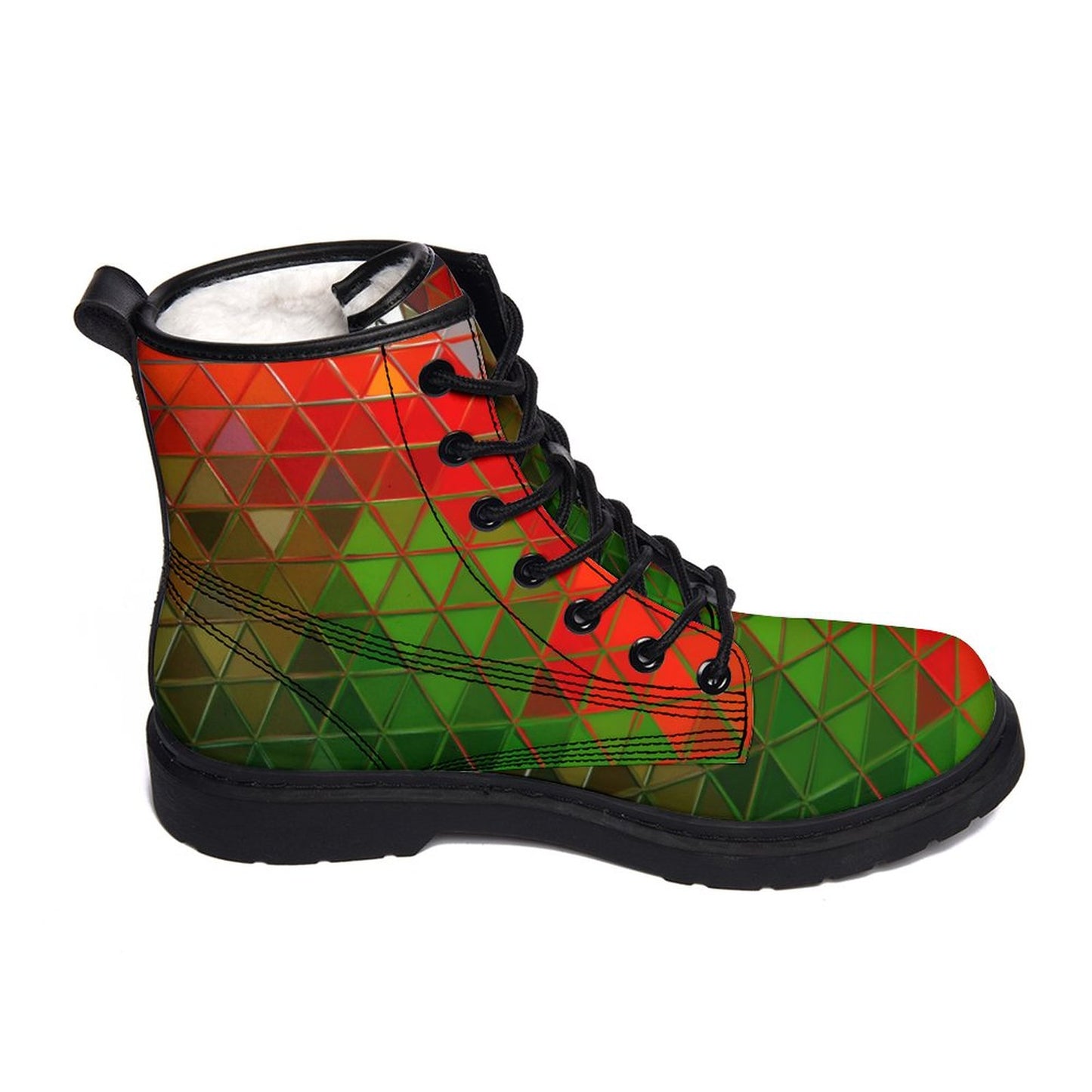 GLASS PRISM Unisex Plush Fur Boots
