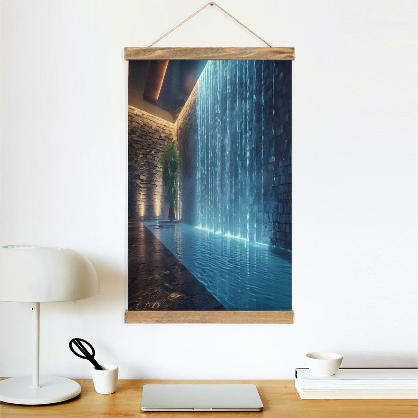 WALL WATERFALL Framed Canvas Painting Wall Decor