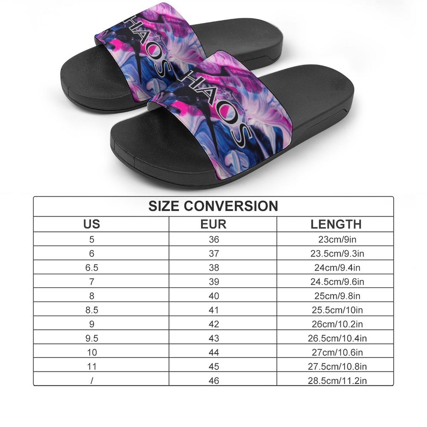 CHAOS Unisex PVC Slippers or Slides