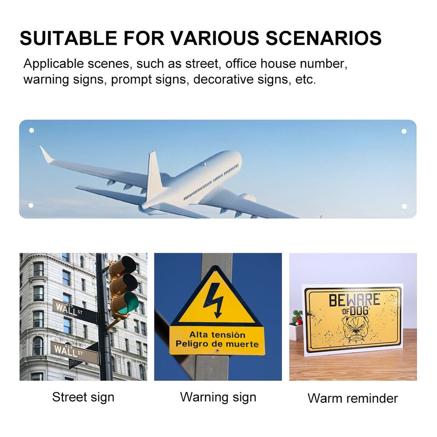 Slim Metal Tin Sign