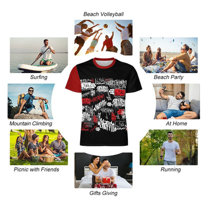 120gsm Short Sleeve All Over Print T-Shirt OMDT01 (All-Over Printing)