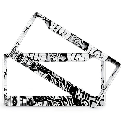 License Plate Frames with 4 Round Holes (1 Pair)