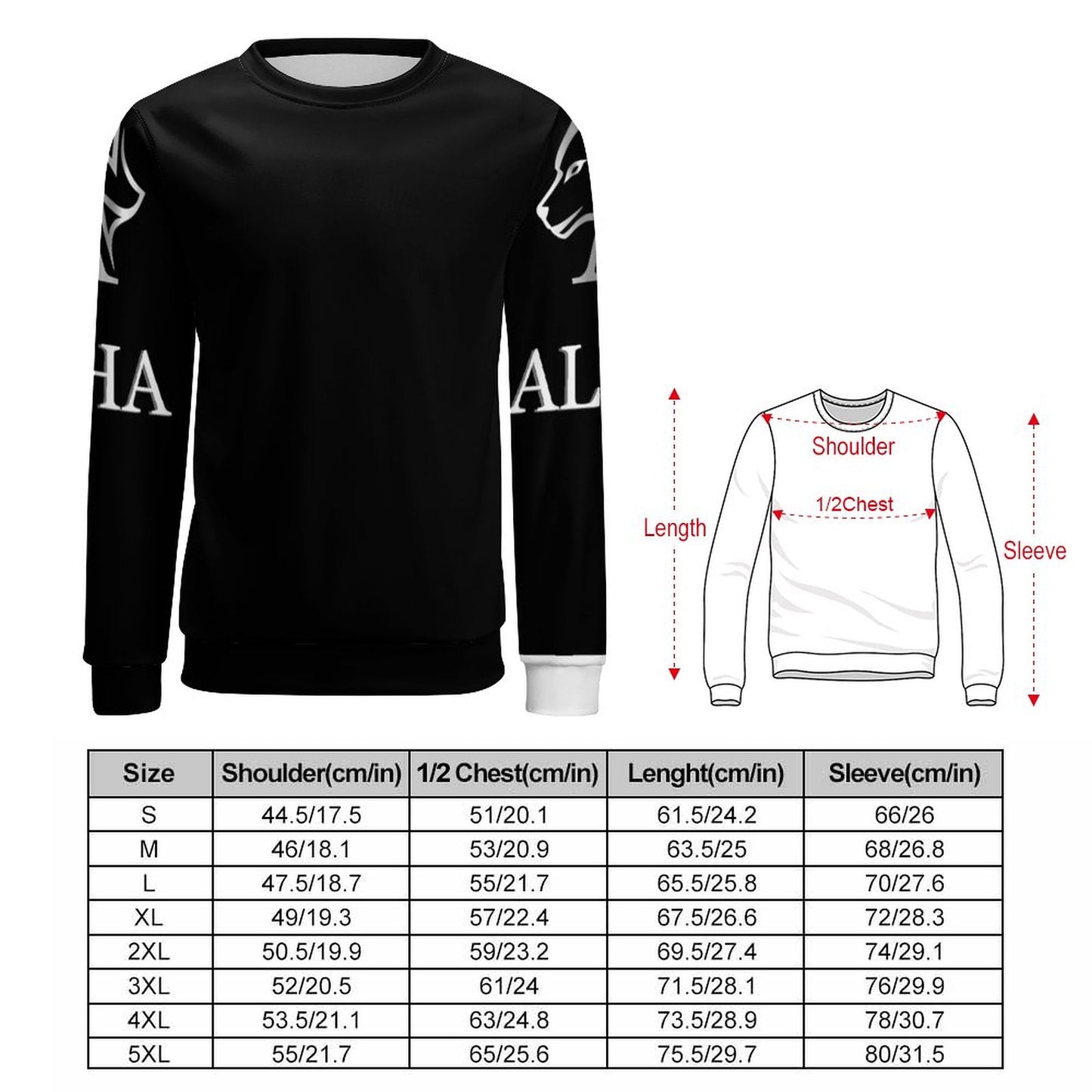 250gsm Round Neck Men's Sweatshirt 4T35 (All-Over Printing)