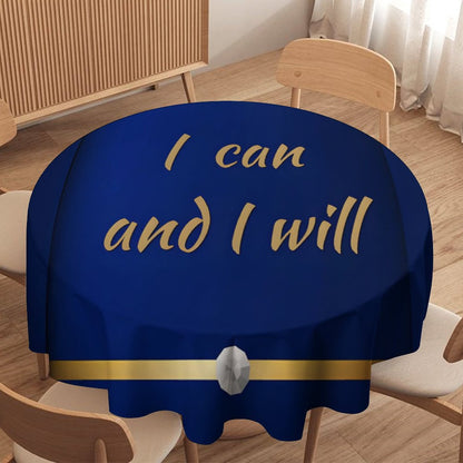 Round Tablecloth on Round Table