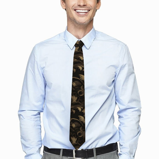 BLACK & GOLD ACCENT Men's Formal Tie
