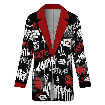 Women's Casual Blazer (All-Over Printing)