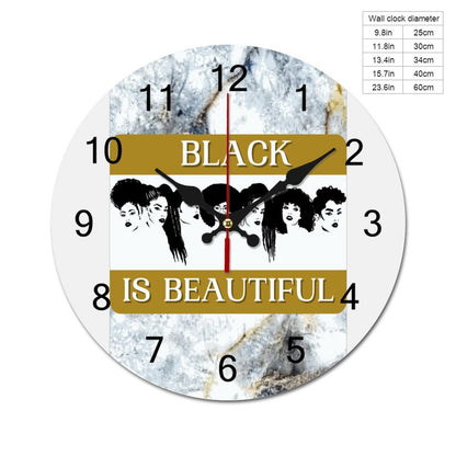 Concise Silent Wooden Wall Clock-9.84"x9.84"/ 25x25cm