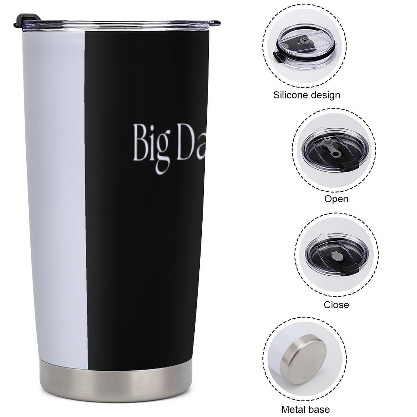 Car Travel Coffee Mug with Lid (All-Over Printing)