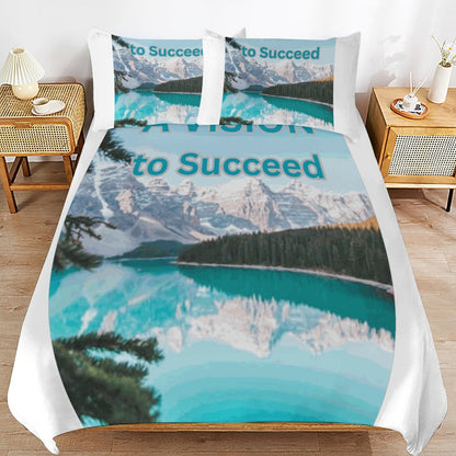 3-Piece Bedding Set-90"x90"/ 229x229cm (Dual-sided Printing)