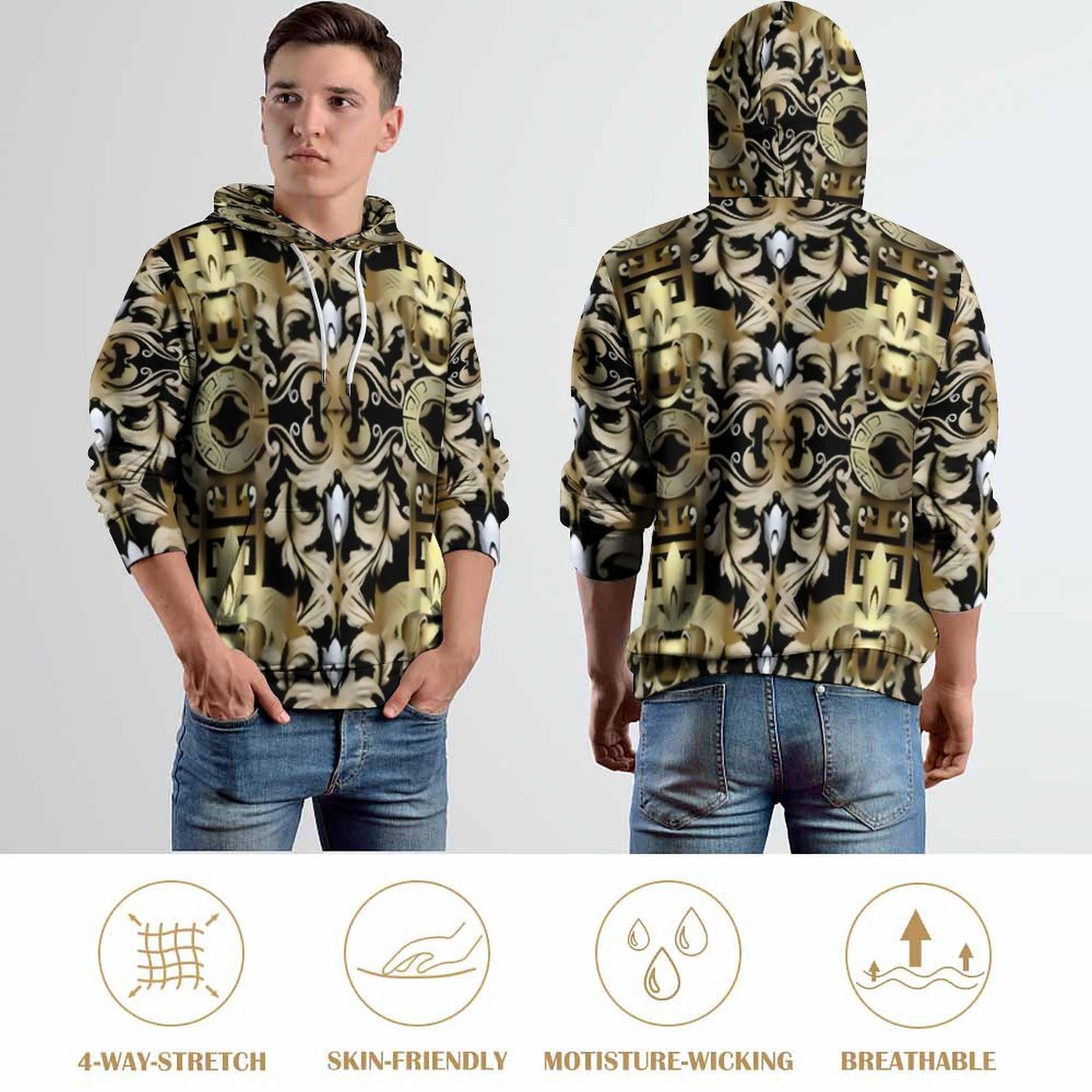 280gsm Custom Hoodie No Minimum with Double-layer Cap