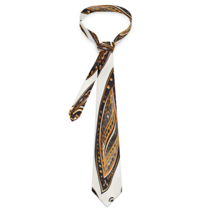 ORANGE PAISLEY Men's Formal Tie