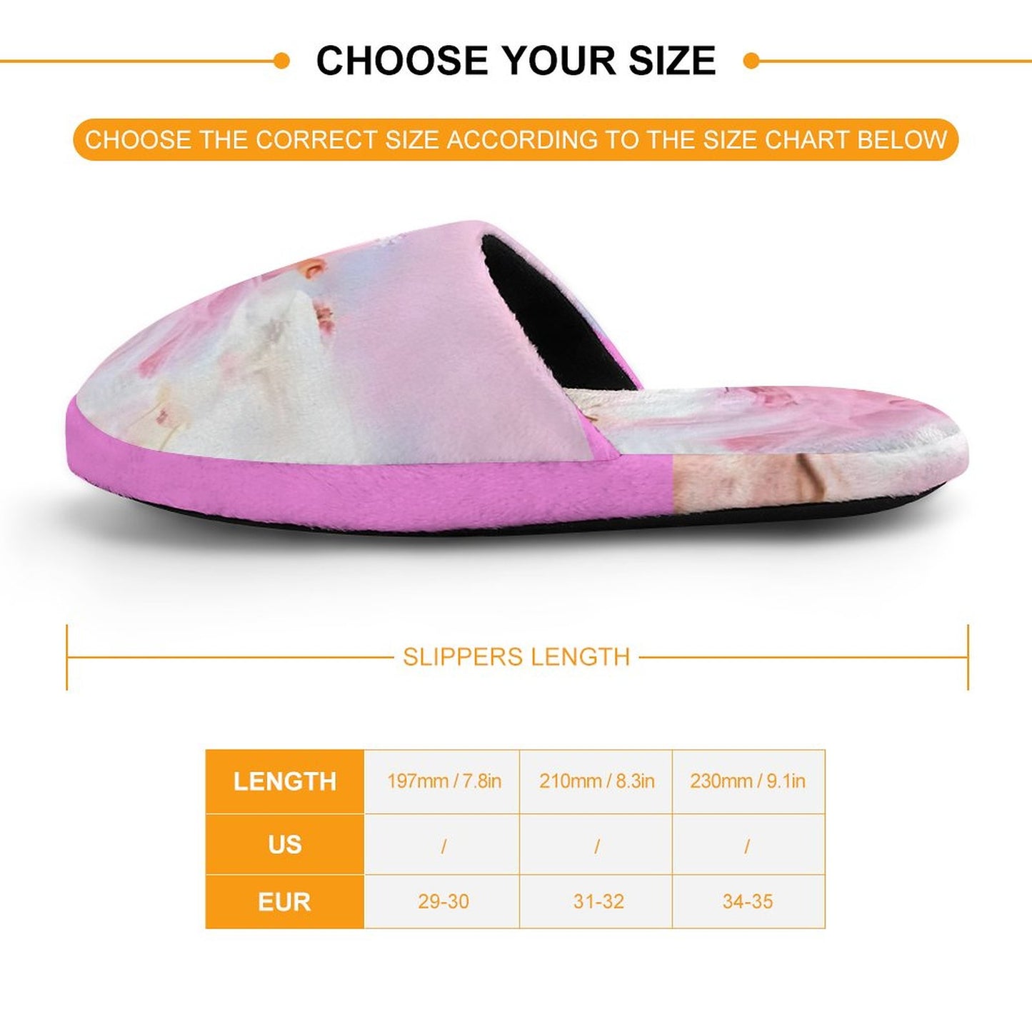 Flannel Children's Cotton Slippers (All-Over Printing)