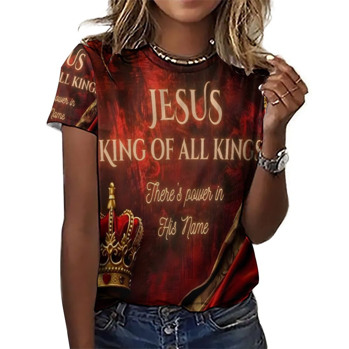 180gsm Custom Women Top T-Shirts(All-Over Printing)