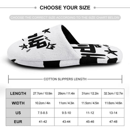 Flannel Men's Cotton Slippers
