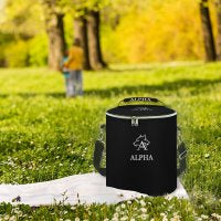 Round Collapsible Insulated Cooler Bag with Shoulder Strap A018 (All-Over Printing)