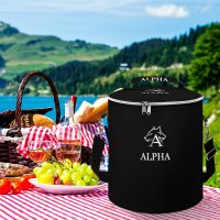 Round Collapsible Insulated Cooler Bag with Shoulder Strap A018 (All-Over Printing)