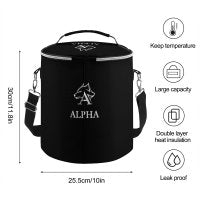 Round Collapsible Insulated Cooler Bag with Shoulder Strap A018 (All-Over Printing)