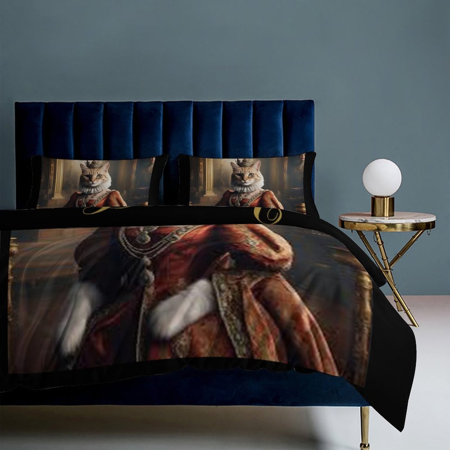 3-Piece Bedding Set-86"×70"/ 218×177cm (Dual-sidede Printing)