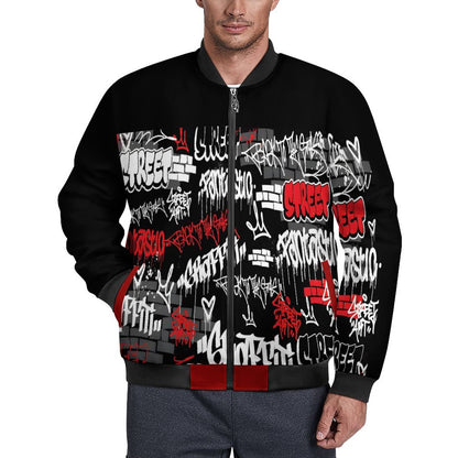 180gsm Zipper Bomber Jacket BMJ (All-Over Printing)