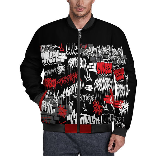 180gsm Zipper Bomber Jacket BMJ (All-Over Printing)
