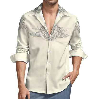 Men's Long Sleeve Shirt with Pocket LS (All-Over Printing)