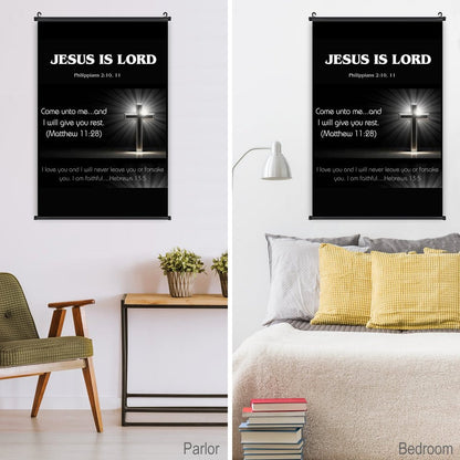 Canvas Hanging Poster with Scrolls-16"x24"/ 40x60cm