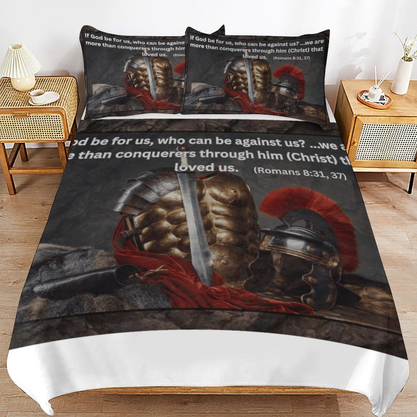 3-Piece Bedding Set-90"x90"/ 229x229cm (Dual-sided Printing)