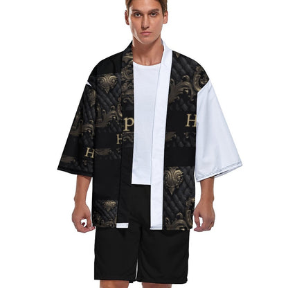 Drop Shoulder Male Kimono Cardigan ZS904 (All-Over Printing)