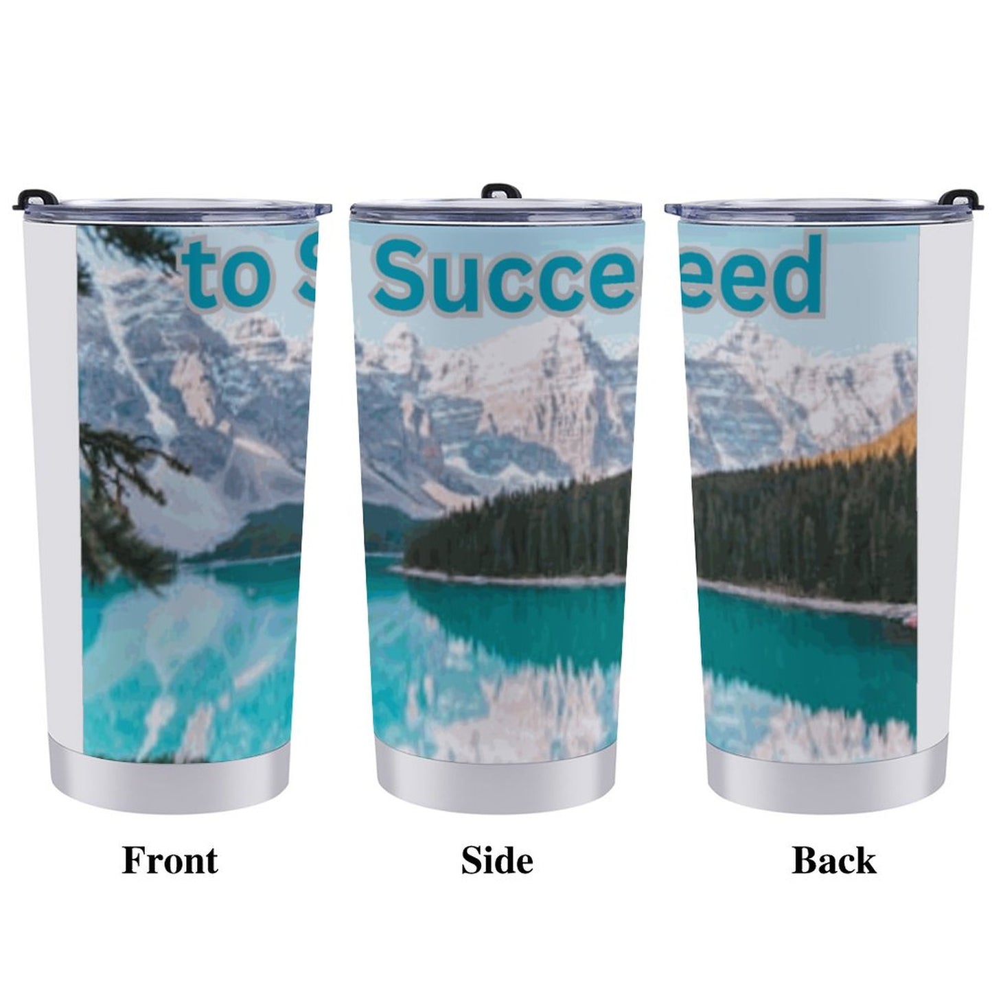 Car Travel Mug Set with Cleaning Kit (590ml/20oz)