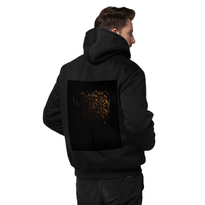 260gsm Men’s Plush Full Zip Hoodie (Partial Printing)