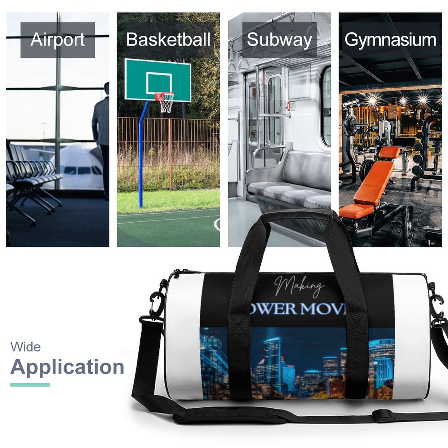 Foldable Duffel Gym Bag Q006