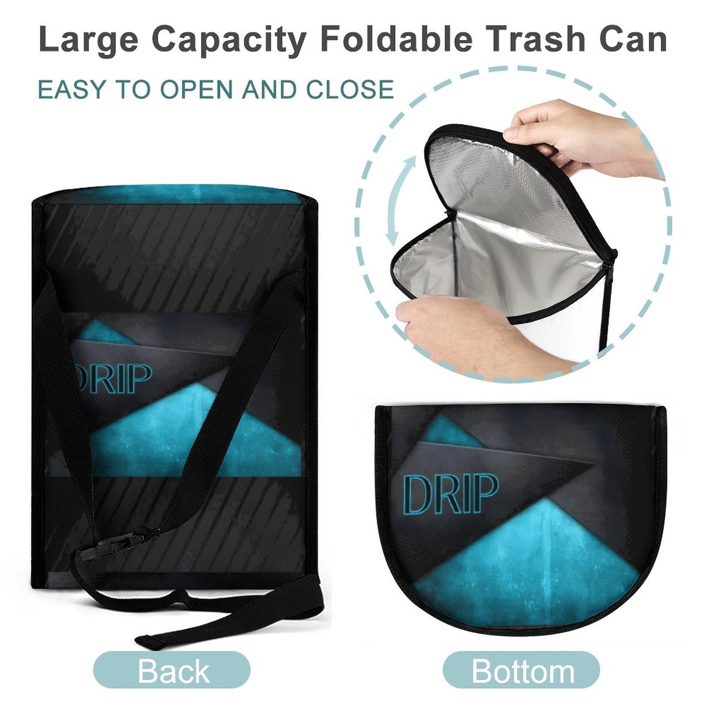Collapsible Car Trash Bin