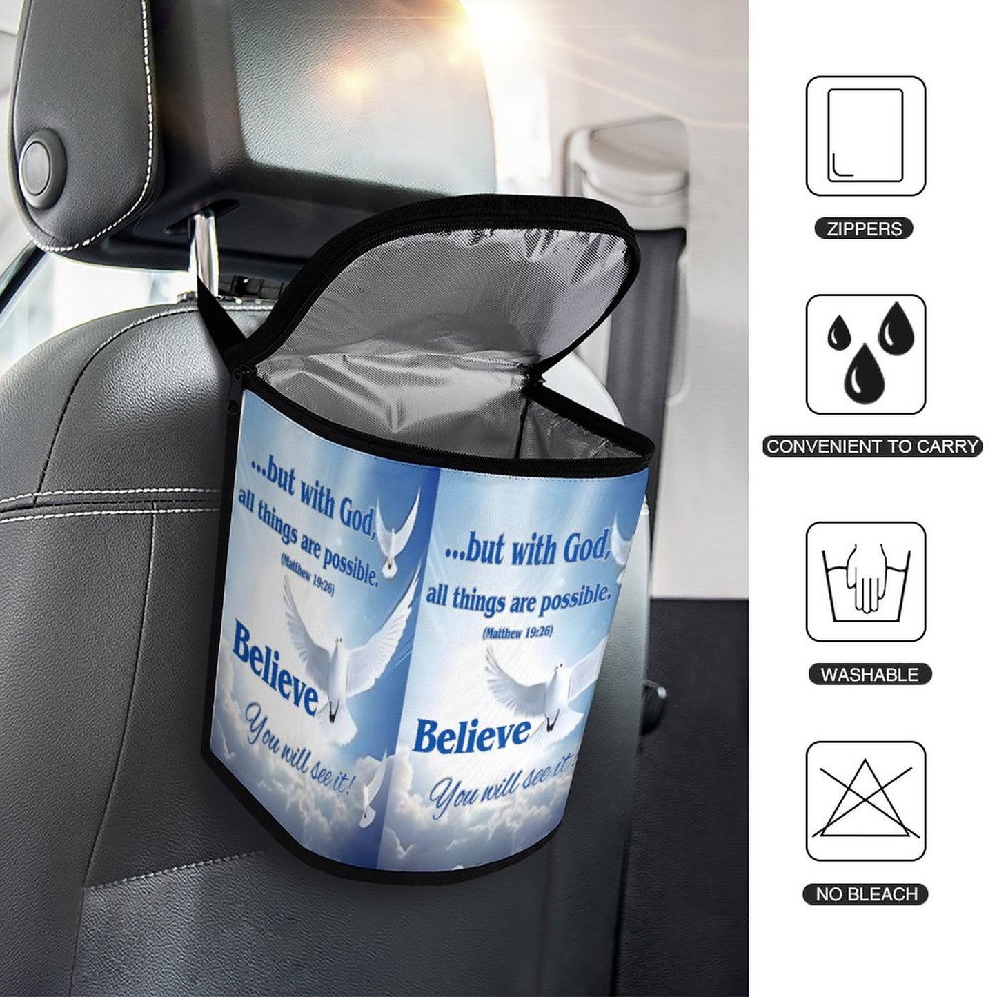 Collapsible Car Trash Bin