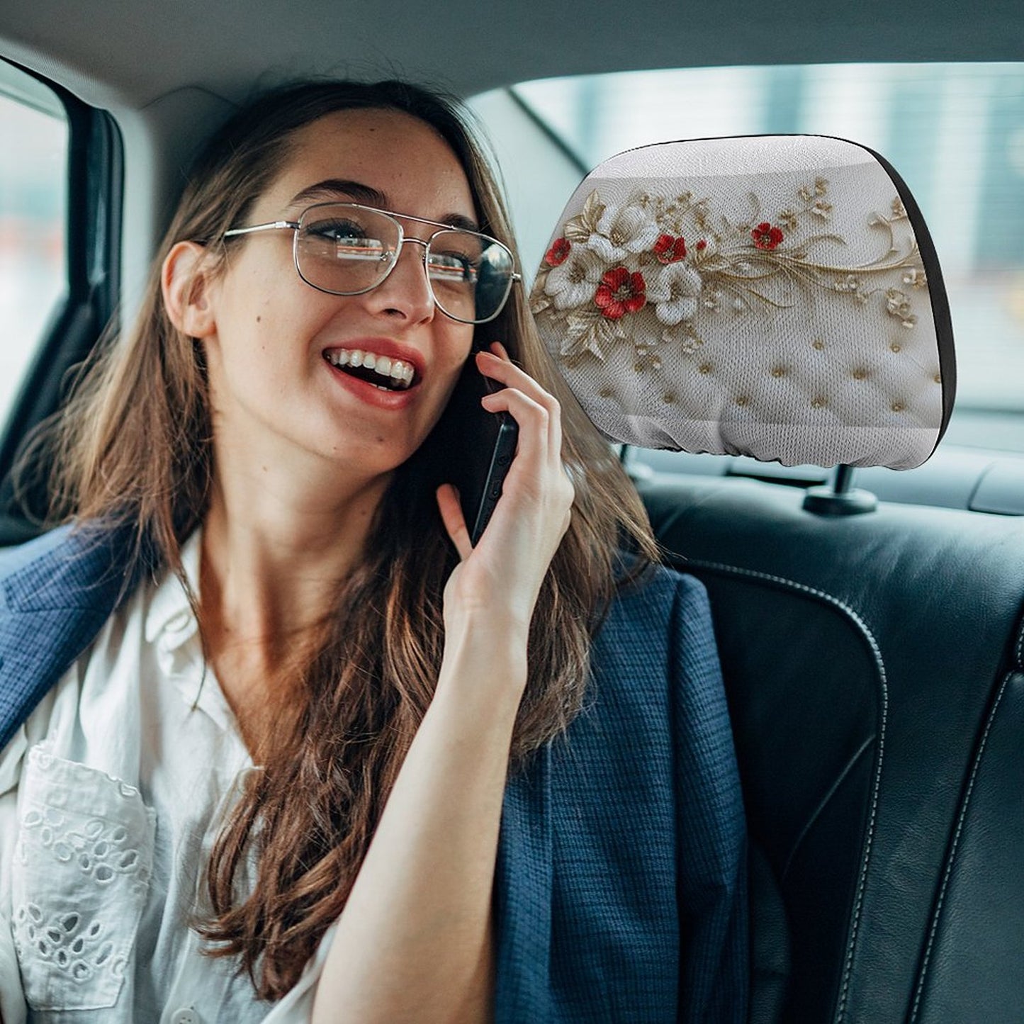 Custom Car Headrest Covers